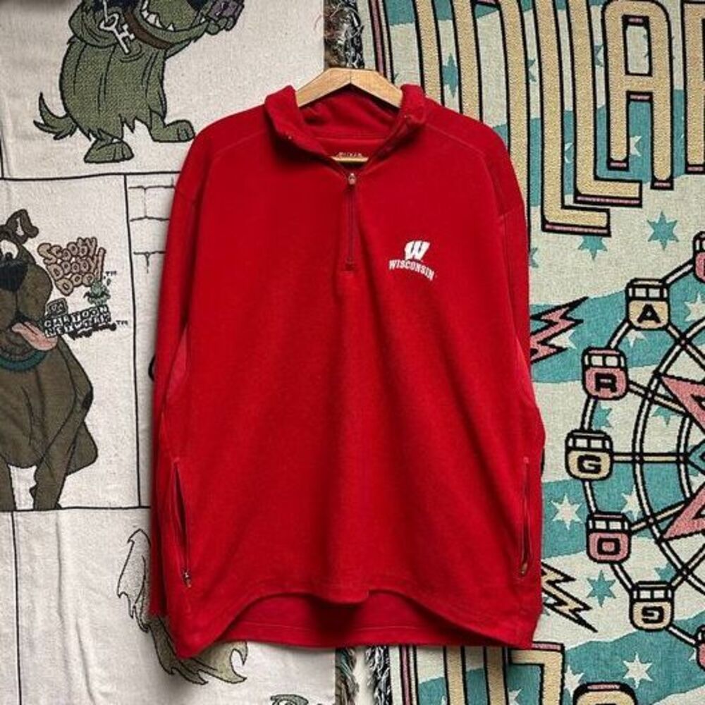 2000's Wisconsin Badgers Embroidered Fleece Quarter Zip